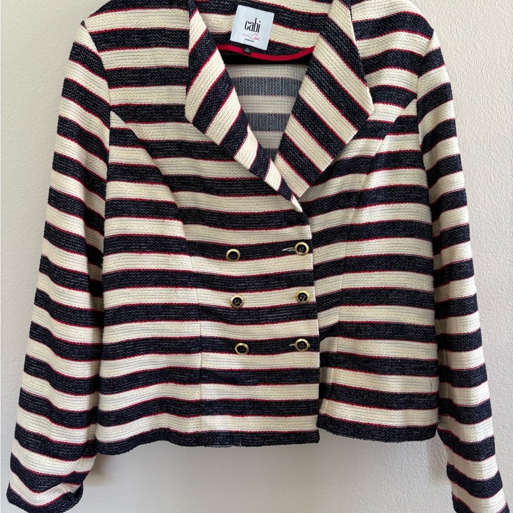 Cabi Striped Nautical Women's Blazer